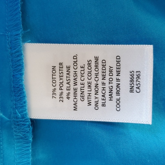Halogen NWT Blue Cotton Sleeveless Top - Picture 7 of 8
